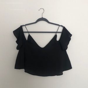 Off the shoulder crop top